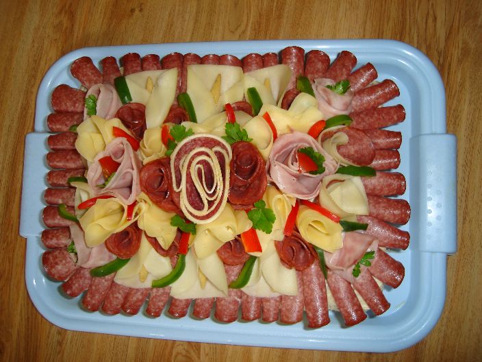 Slaný dort pro otce -  z vrchu 