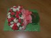 medovníková kytice s 45 poupaty  růží